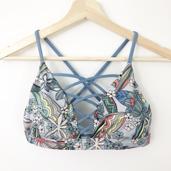 Victoria's Secret Other - Victoria Secret Sport Bra Strappy Floral Print L